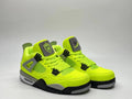 AJ4 Style Neon Green Retro Basketball Sneakers