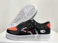 BAPE STA Mad Shark Low-Top Sneakers – Black/Orange