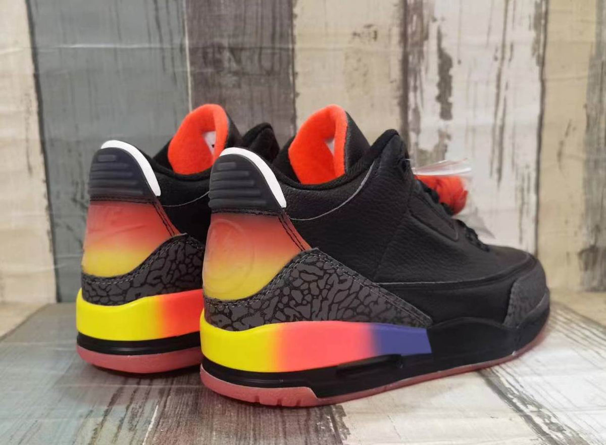 Air Jordan 3 Retro 'Black Multi-Color' Men's Shoes